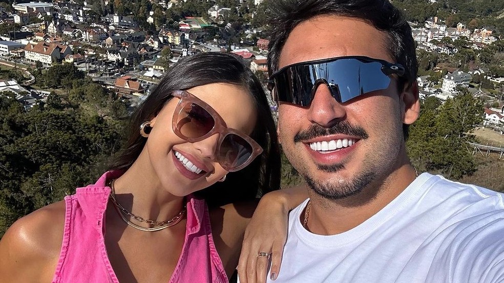 Luana Andrade, ex-Power Couple Brasil e o namorado, o empresário capixaba João Haddad — Foto: Reprodução/Instagram