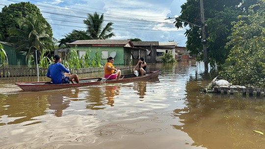 Da seca extrema à cheia histórica: entenda a emergência no Acre - Foto: (Júnior Andrade/Rede Amazônica)