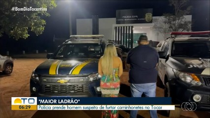 Homem considerado o ‘maior ladrão’ de caminhonetes do norte do país é preso em Palmas