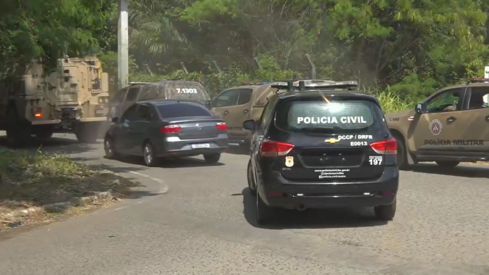 Operação em Valéria em setembro — Foto: Reprodução/TV Bahia