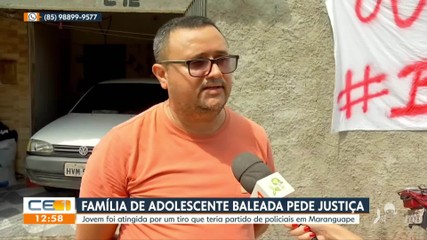 Família de adolescente baleada em abordagem pede Justiça 