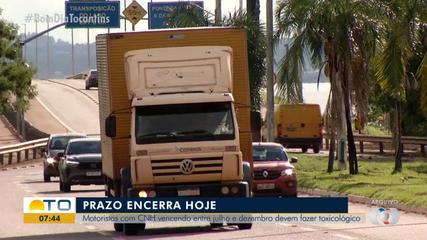 Prazo para exame toxicológico não será prorrogado