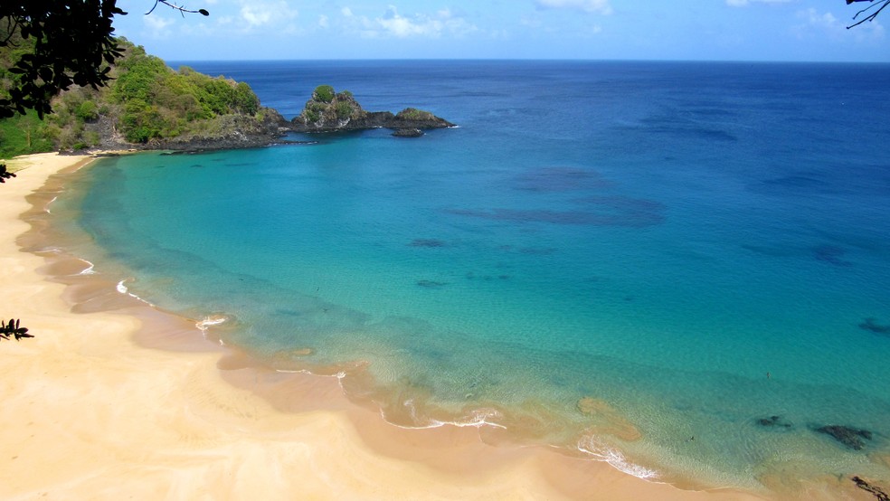 Praia do Sancho, em Fernando de Noronha, em imagem de arquivo — Foto: Ana Clara Marinho/TV Globo