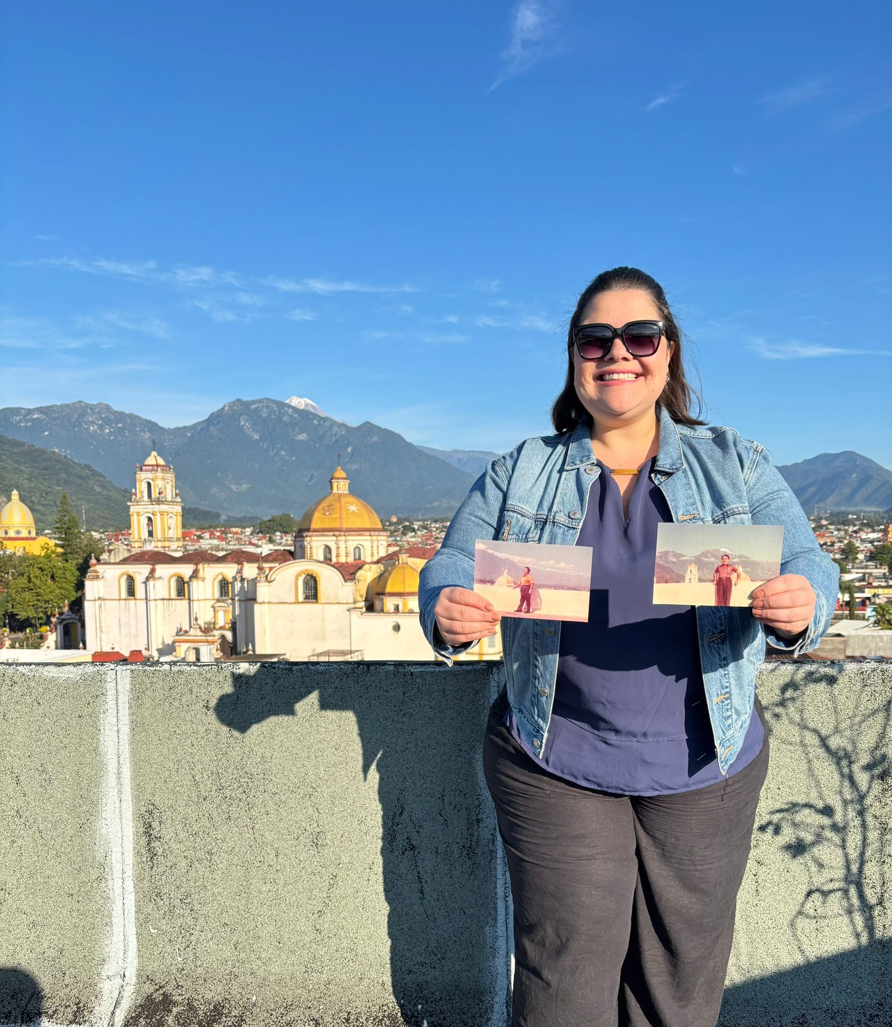 Brasileira viaja 5 mil km até o México e recria foto do avô feita há 50 anos como homenagem: 'emocionante'
