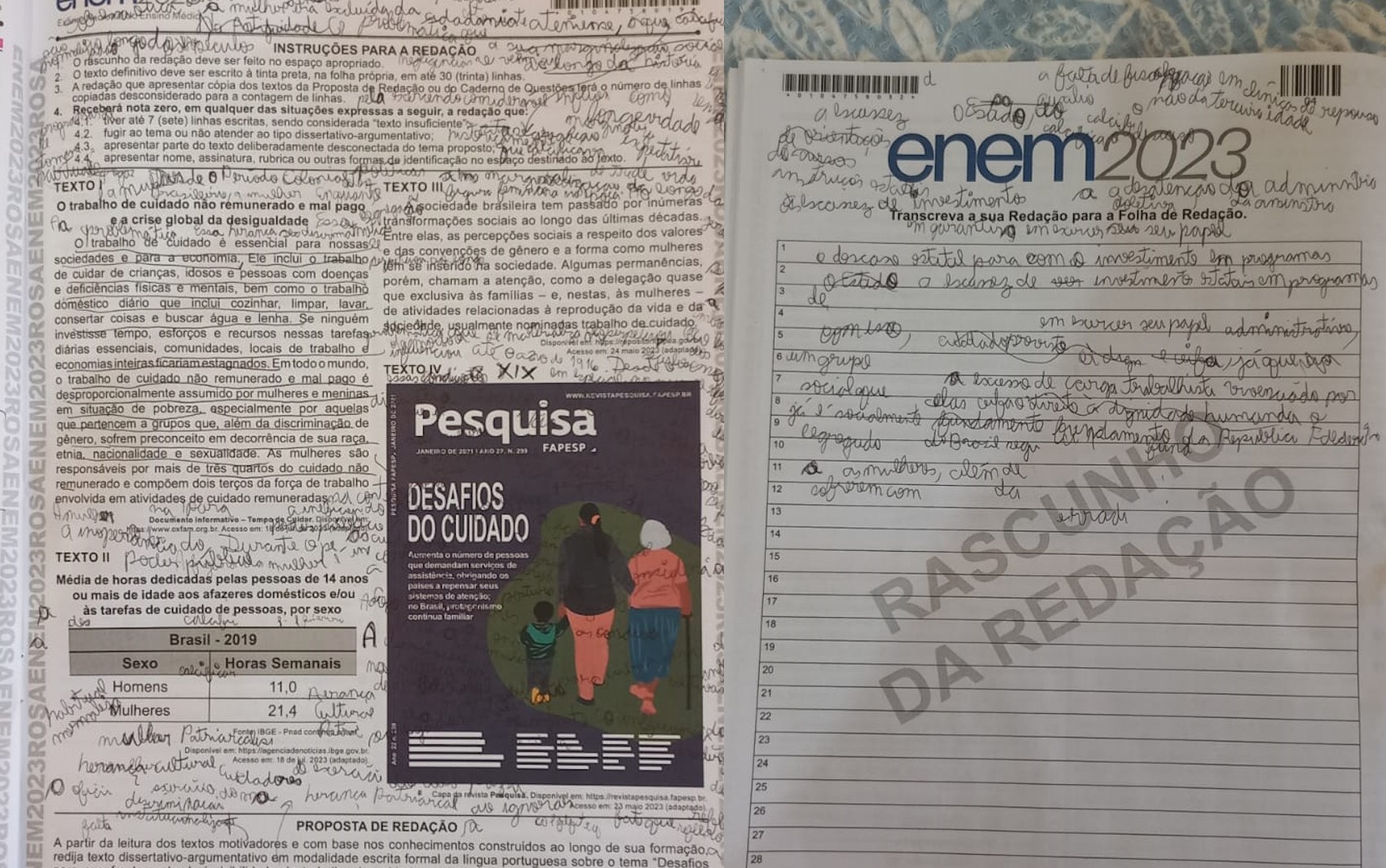 Veja erros que zeram a redação do Enem 2026