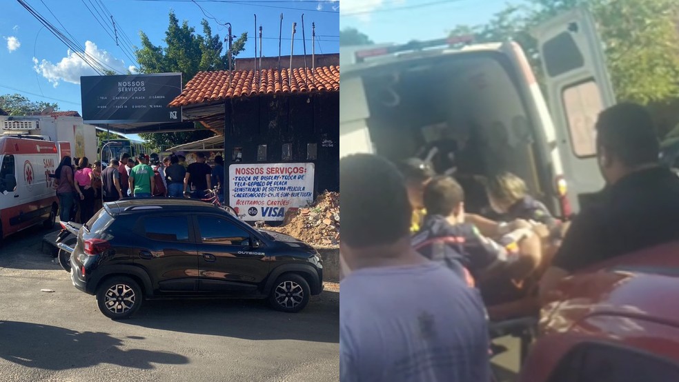 Homem é baleado em rua na Zona Leste de Teresina — Foto: Reprodução