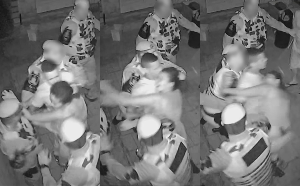 1 de 5
Durante abordagem, policiais puxaram cabelo de mulher em Barra Bonita (SP) &mdash; Foto: Reprodu&ccedil;&atilde;o/C&acirc;mera de seguran&ccedil;a