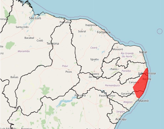 Caruaru e 25 municípios do interior de PE recebem alerta de chuvas com ‘grande perigo’ pelo Inmet