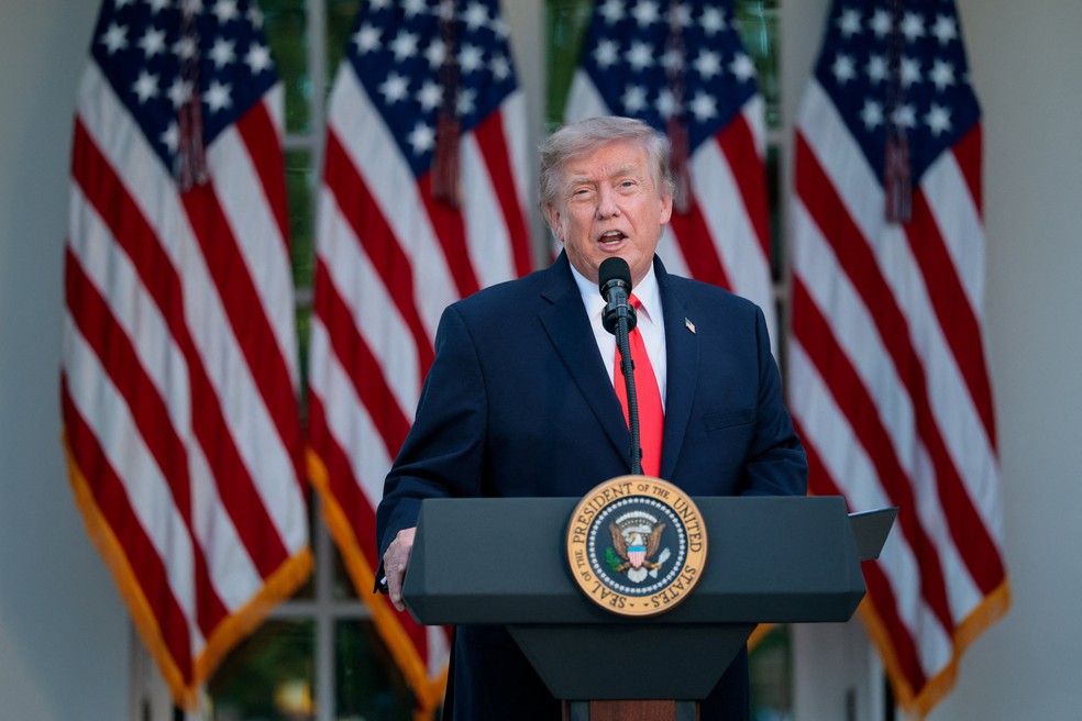 Donald Trump, presidente dos Estados Unidos — Foto: Reuters/Evan Vucci