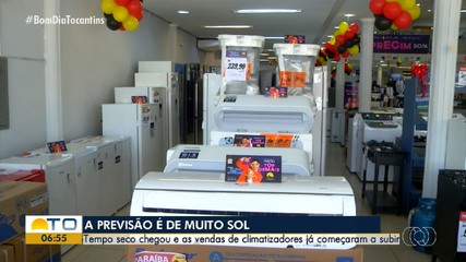 Período quente e seco aumenta venda de equipamentos para amenizar o calor no Tocantins