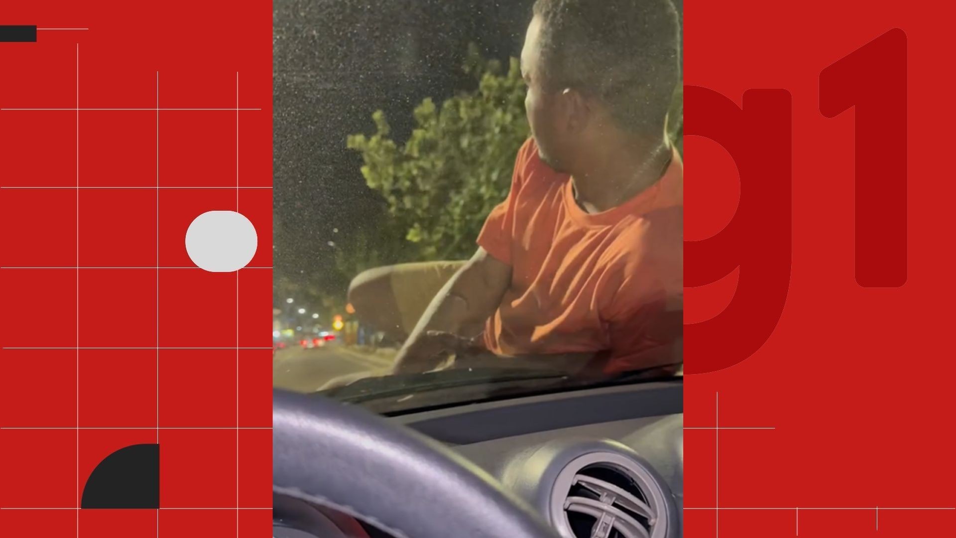 VÍDEO: mulher dirige quilômetros com homem agarrado em capô de carro em Vila Velha