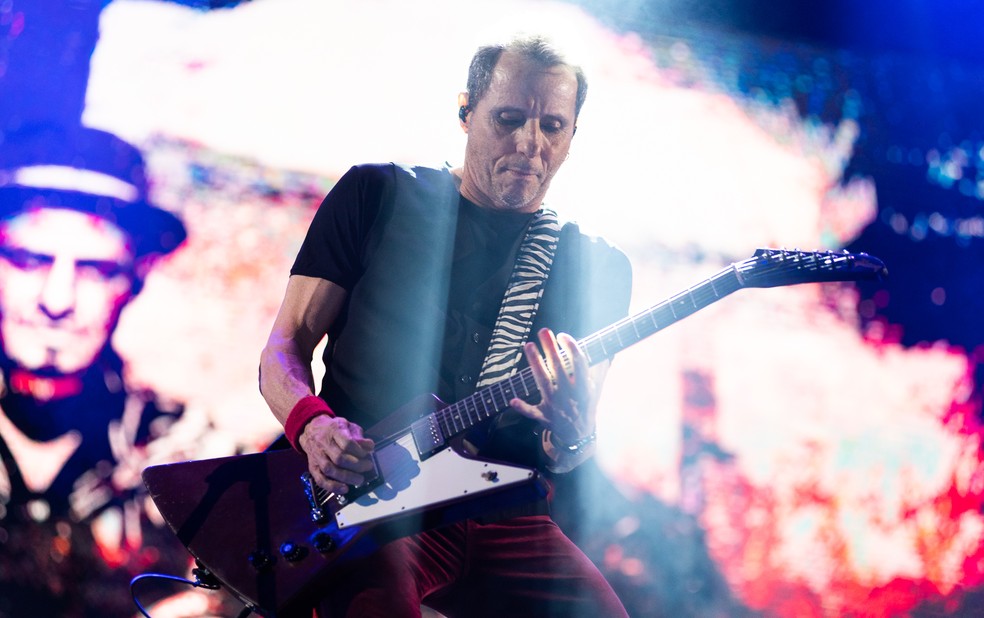 Tony Bellotto, dos Titãs, no João Rock 2022 em Ribeirão Preto, SP — Foto: Érico Andrade/g1