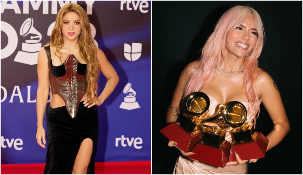 Shakira e Karol G vencem principais categorias no Grammy Latino 2023 — Foto: Reprodução/Instagram