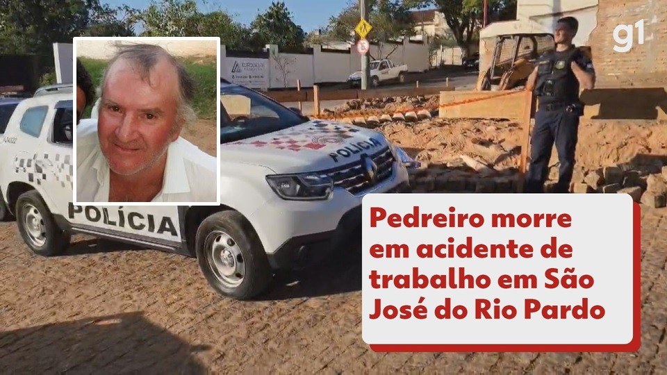 Pedreiro de 64 anos morre em acidente de trabalho em obra em São José do Rio Pardo
