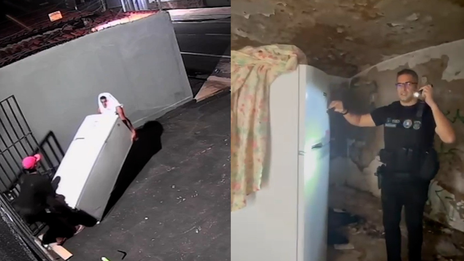 Vídeo mostra criminosos levando geladeira durante furto em casa de empresário em Teresina