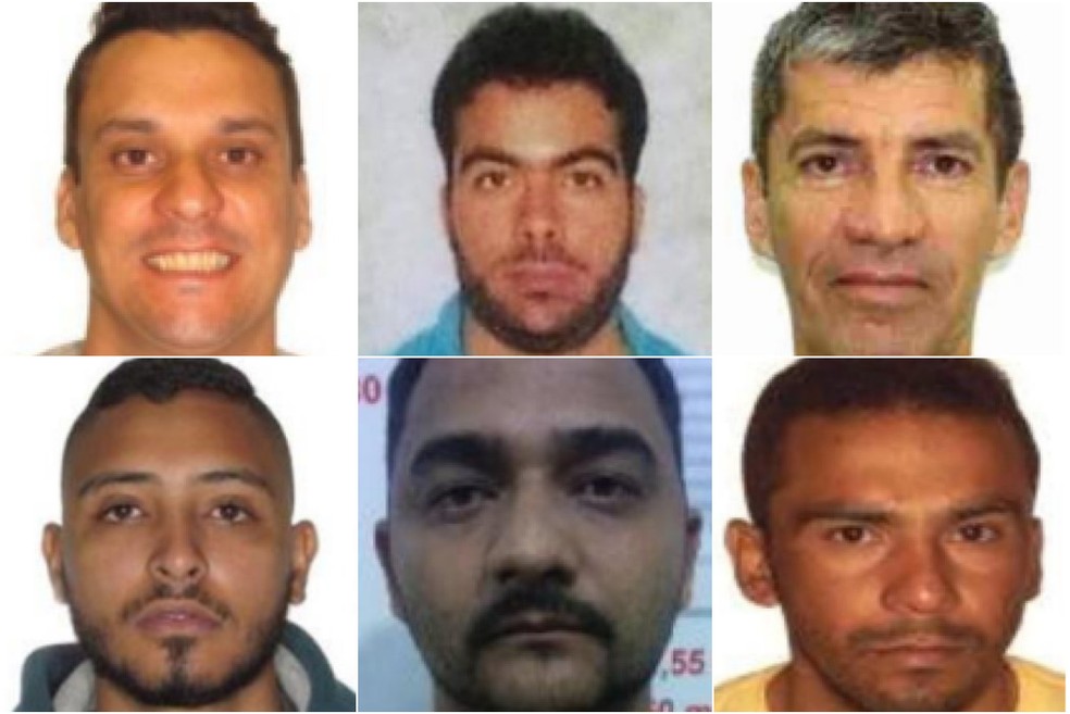 Danilo Ricardo, Raul Yuri, Eduardo Batista, Julimar Viana, Célio Carlos e José Cláudio — Foto: Reprodução