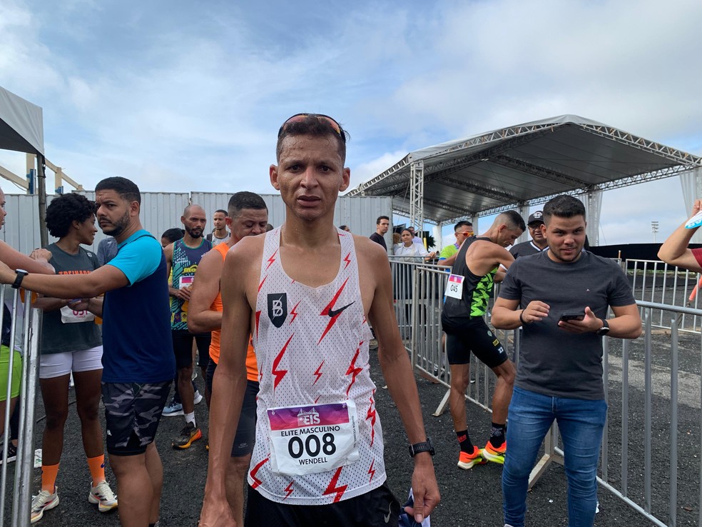 Wendell Jeronimo Souza, de 34 anos, levou o 4 lugar da Corrida de Reis 2025  Foto: Victria Oliveira/g1