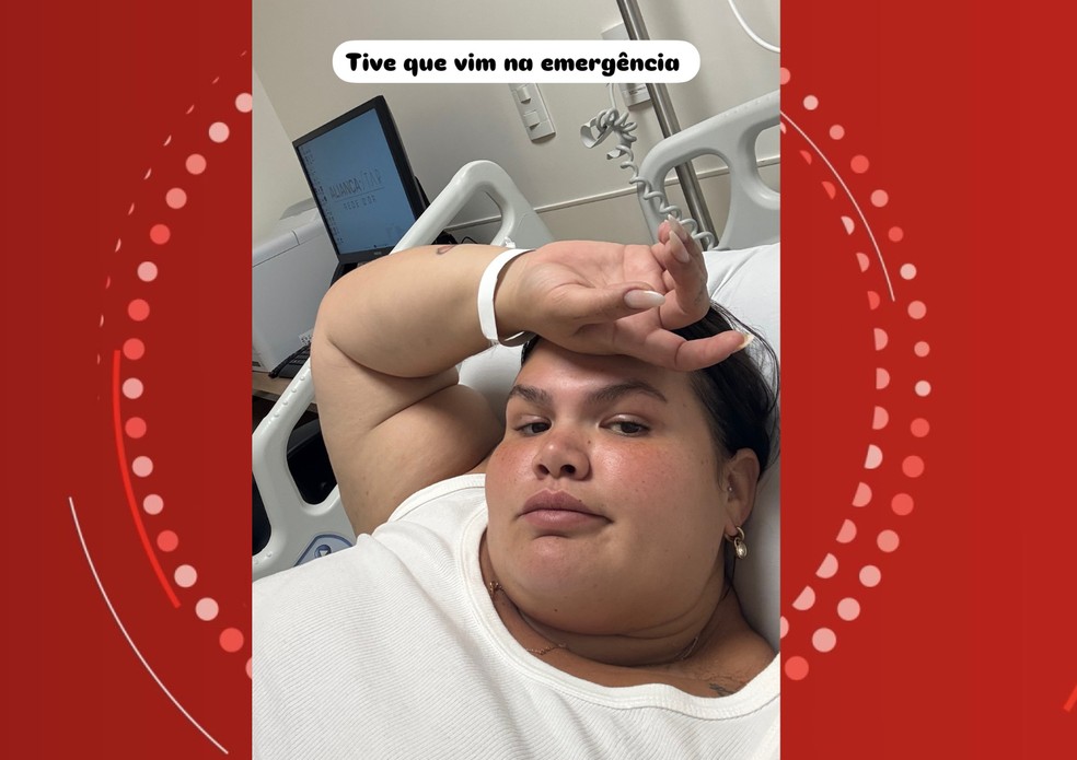 Thais Carla é hospitalizada em Salvador após sentir forte dor de cabeça e enjoo — Foto: Reprodução/Redes Sociais