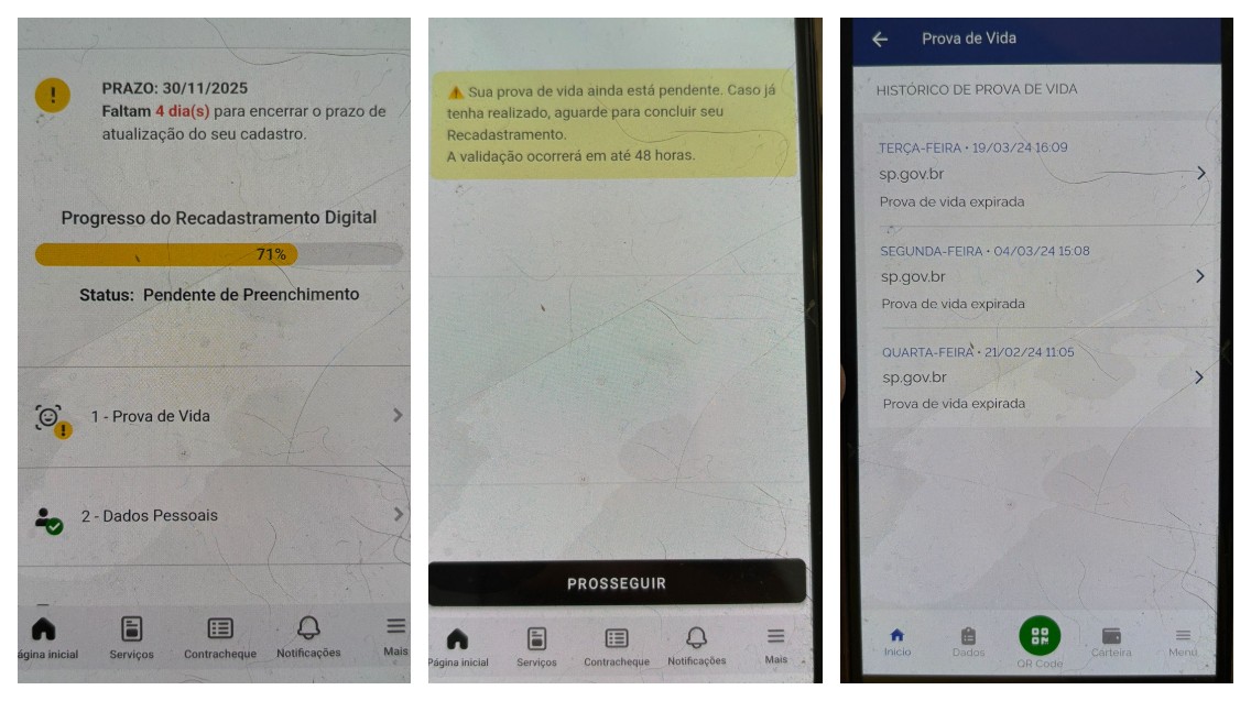 Servidores relatam falha em app do governo de SP para fazer prova de vida; prazo acaba no domingo
