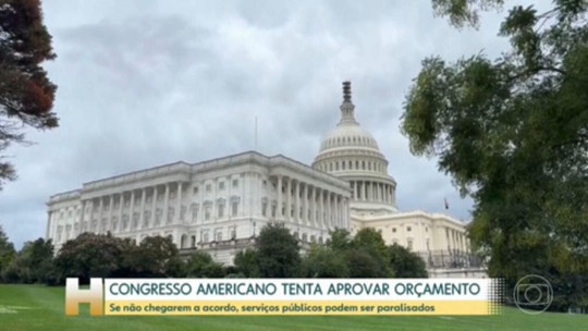 Congresso dos EUA trava batalha para aprovar o Orçamento de 2024 - Programa: Jornal Hoje 