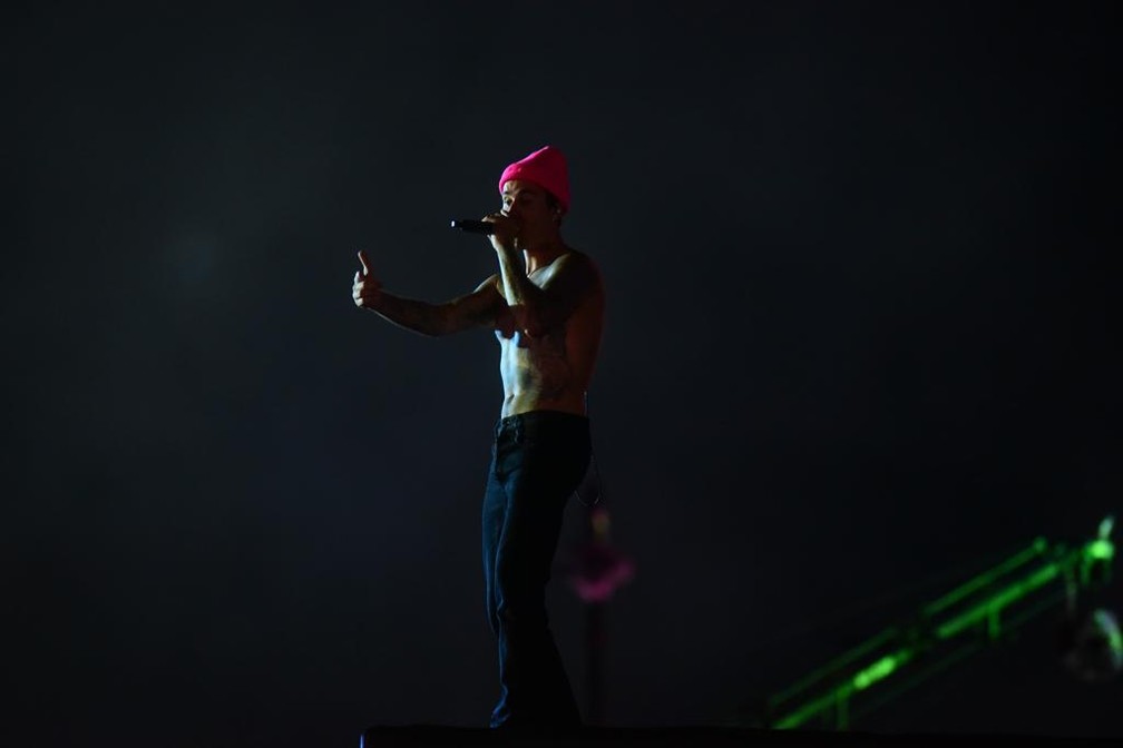 Justin Bieber se apresenta na 3ª noite do Rock in Rio — Foto: Agnews