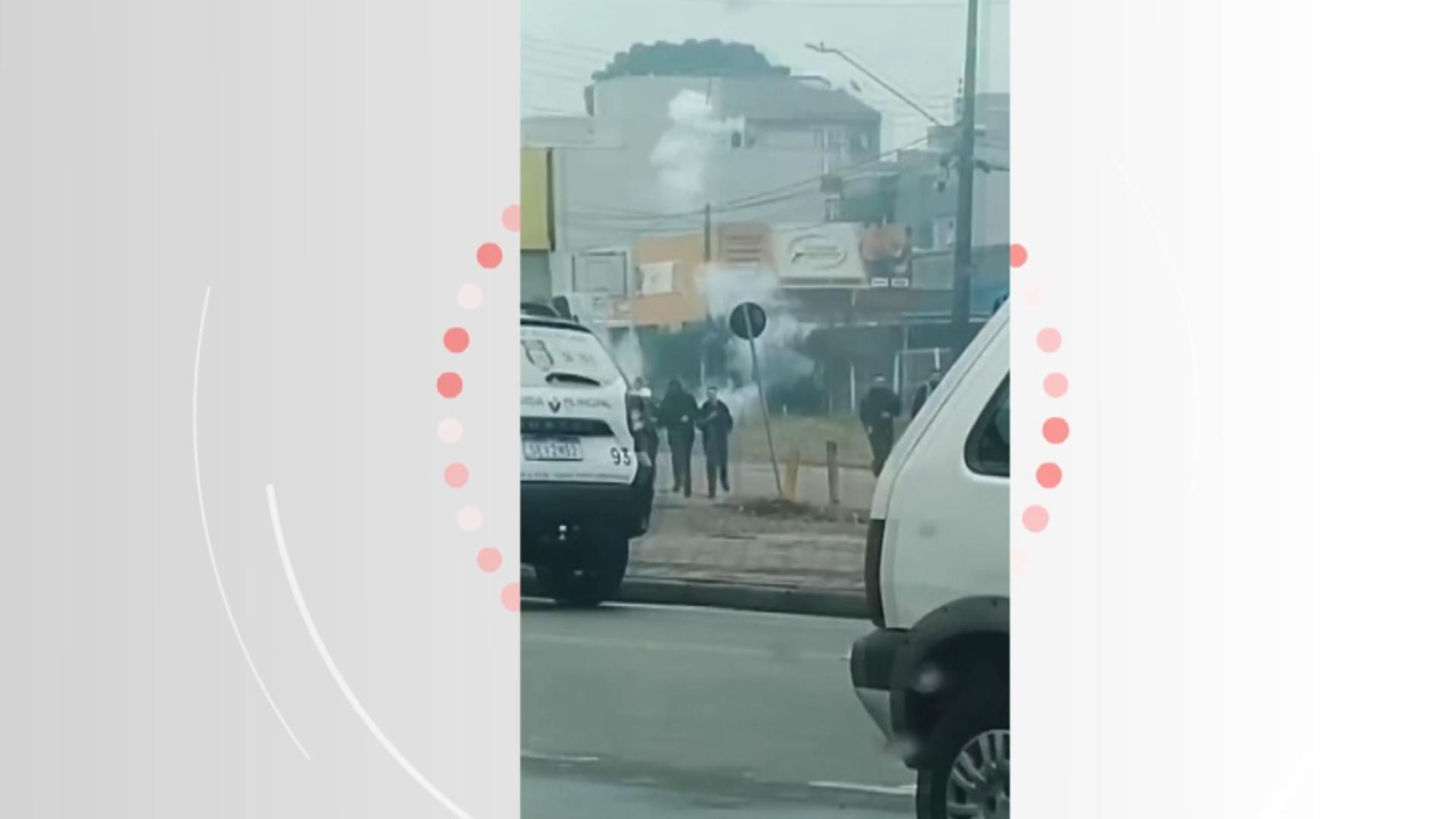 Confronto entre torcedores em Curitiba