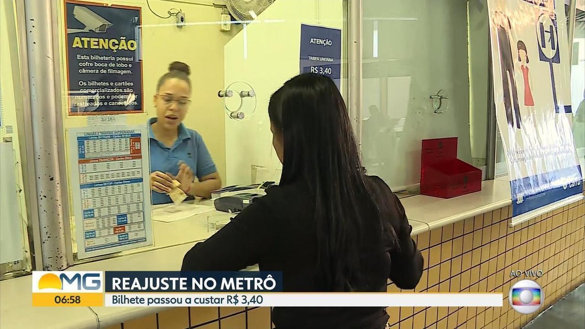 Reajuste De Quase 90% Da Tarifa Do Metrô De BH Começa A Valer Nesta ...