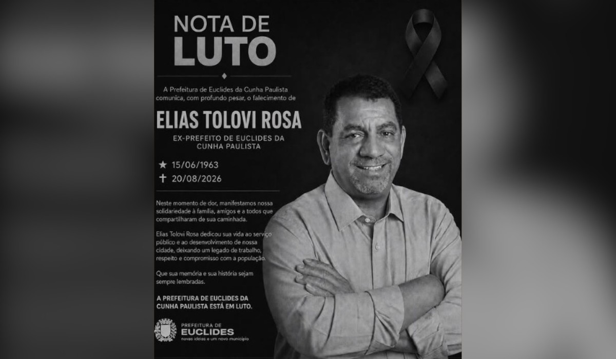 Ex-prefeito de Euclides da Cunha Paulista morre em acidente de trânsito