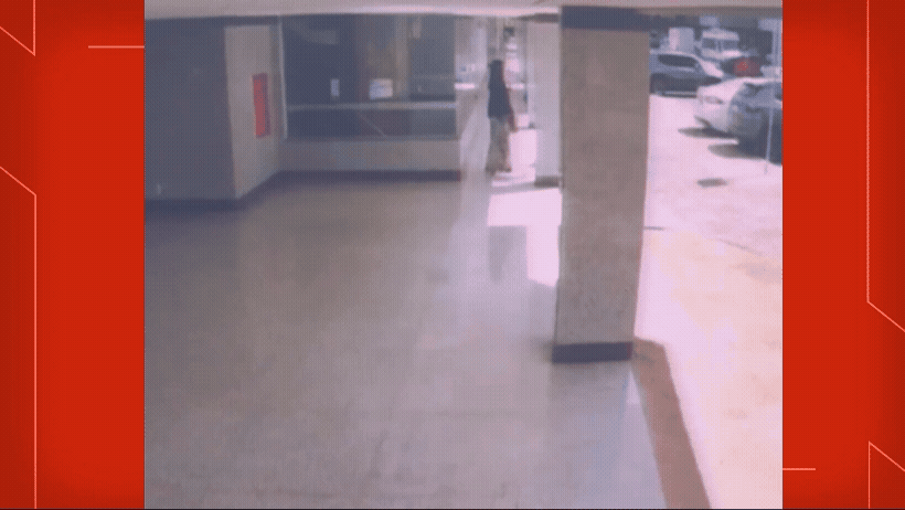 Polícia tenta identificar suspeito de agredir mulher embaixo de prédio no DF