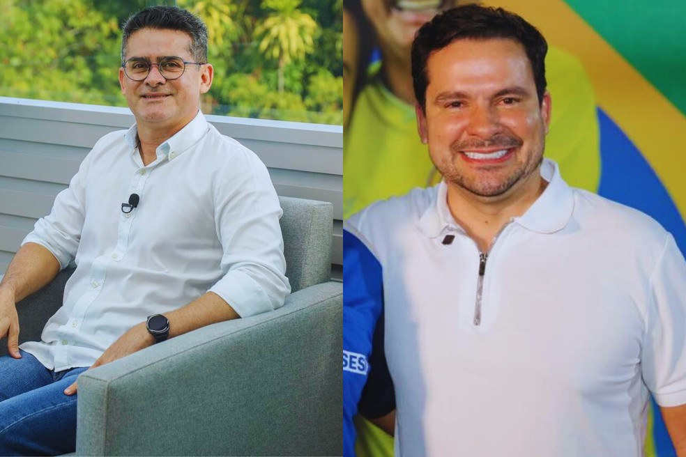 Candidatos a prefeito de Manaus na disputa pelo 2º turno. — Foto: Reprodução