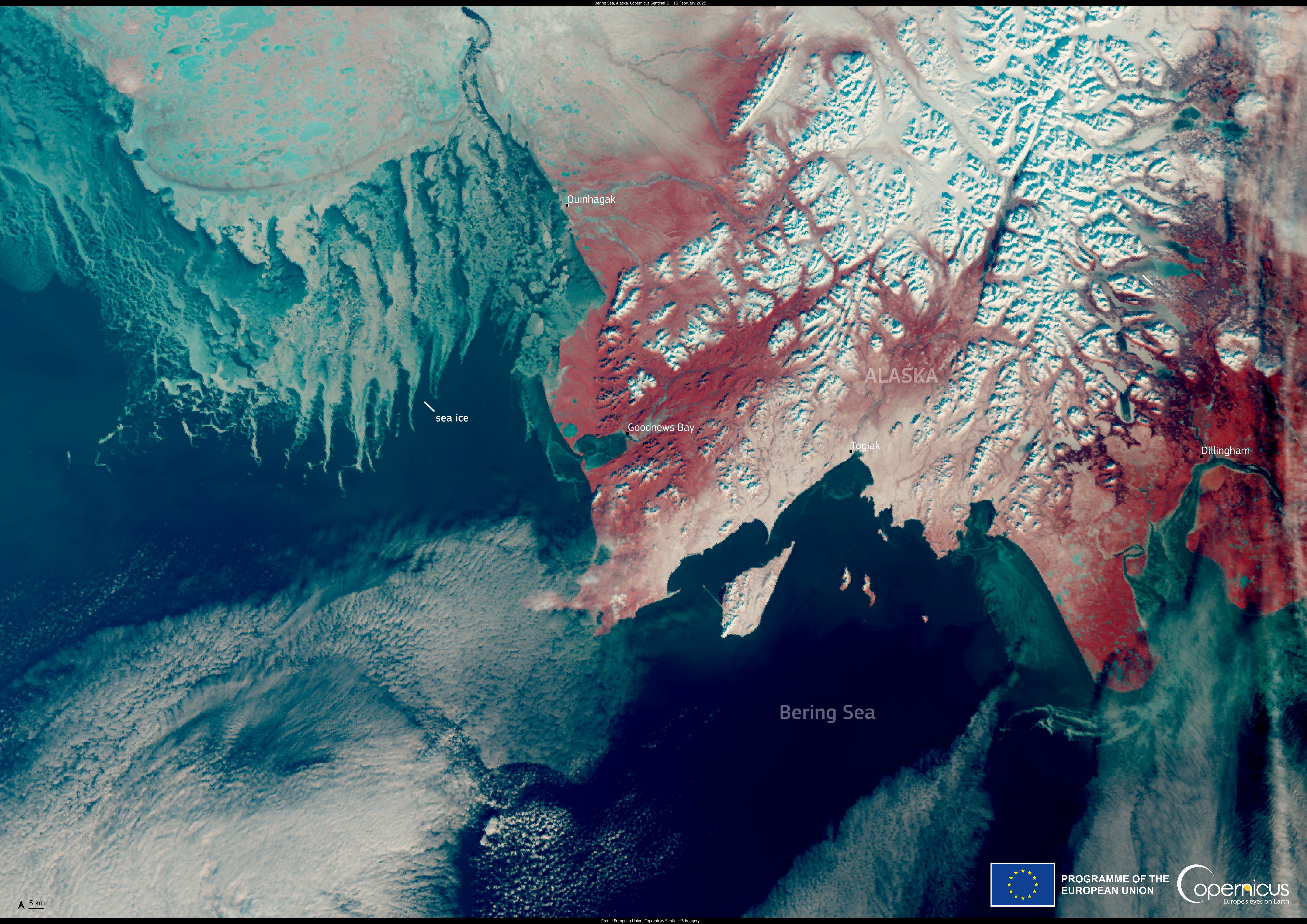 Imagens de satélite mostram gelo marinho global em mínimo histórico em 2025