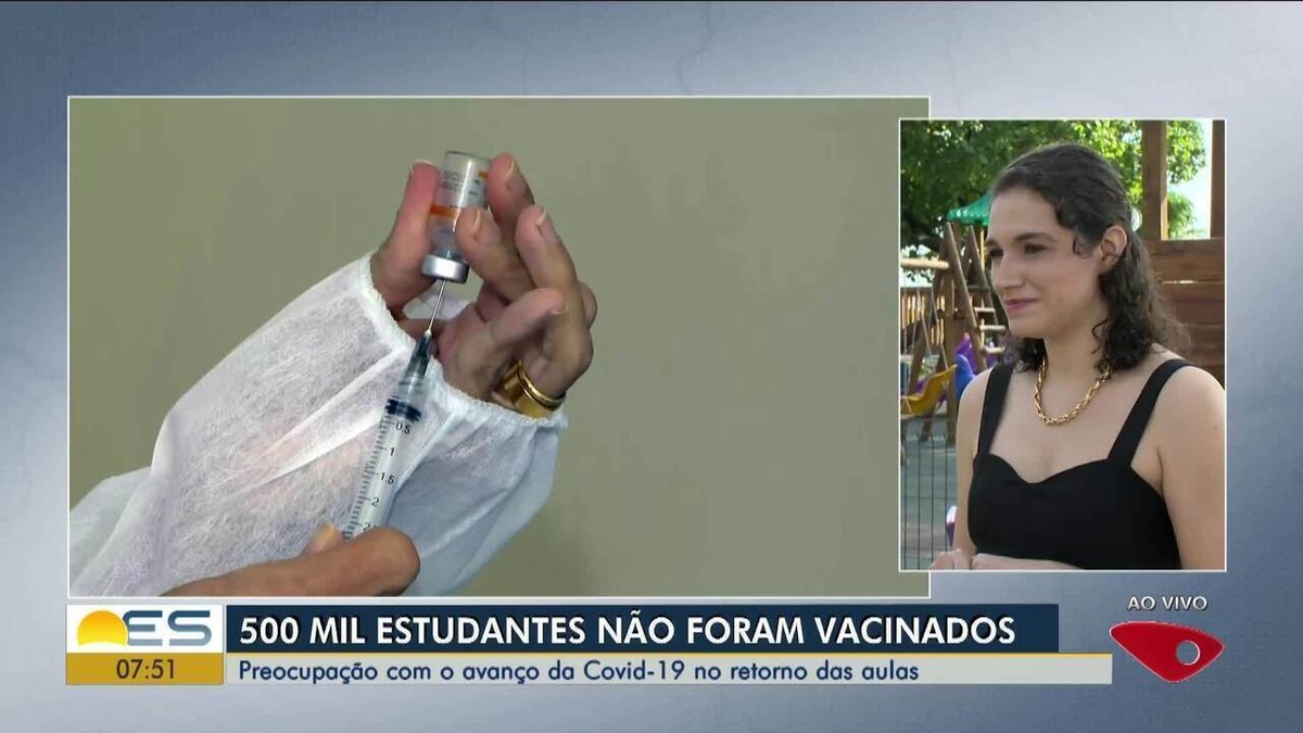 Aulas vão retornar e mais de 500 mil estudantes não tomaram vacina da Covid-19 no ES