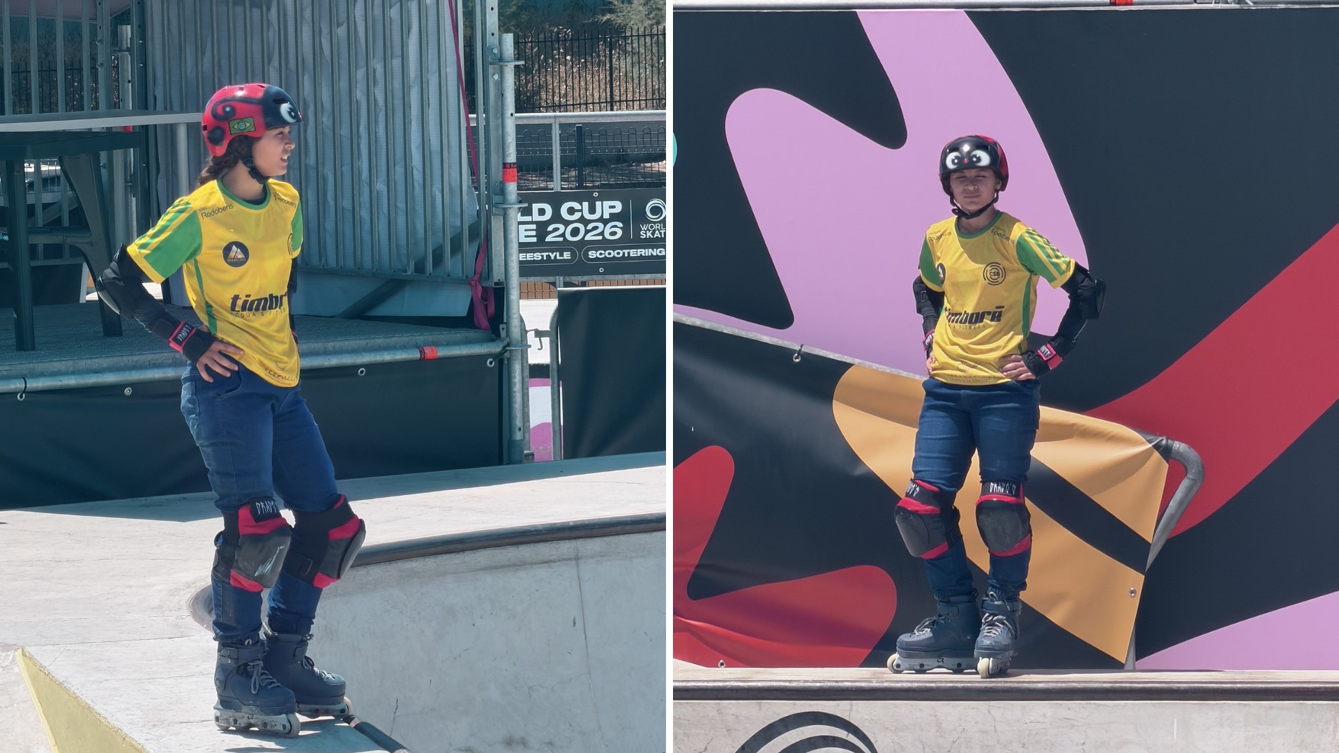 Pai de atleta de 12 anos vice-campeã na Copa do Mundo de Patins celebra conquista da filha: 'Grande sonho'