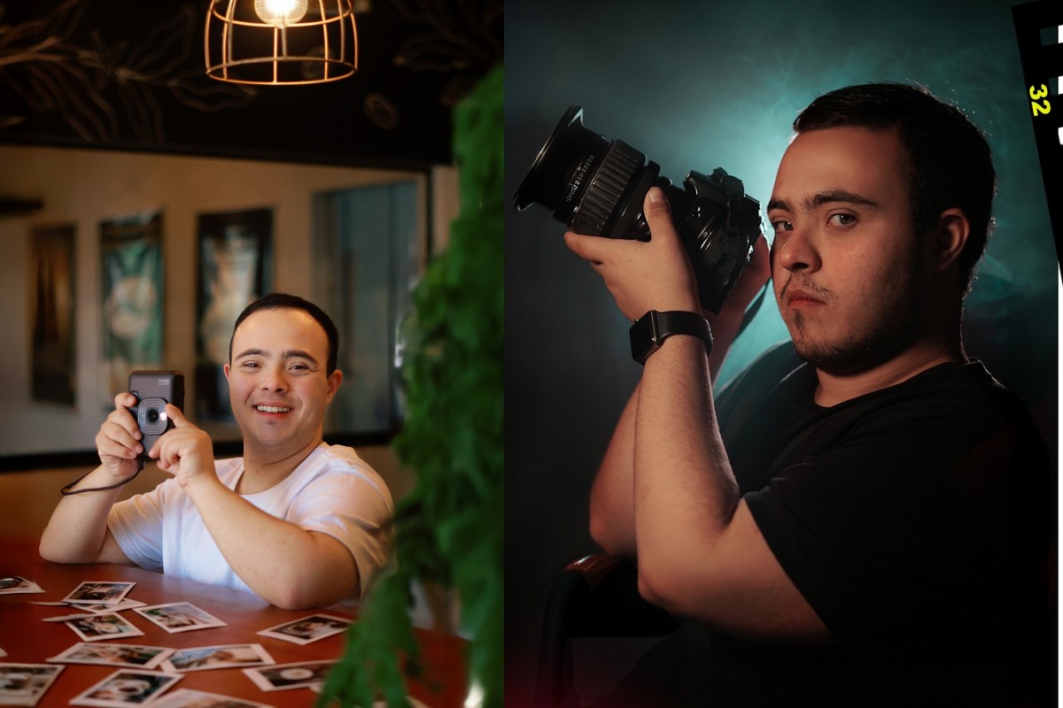 Jovem com Síndrome de Down se apaixona por fotografia e sonha com carreira no interior de SP: 'Sou igual a todo mundo'