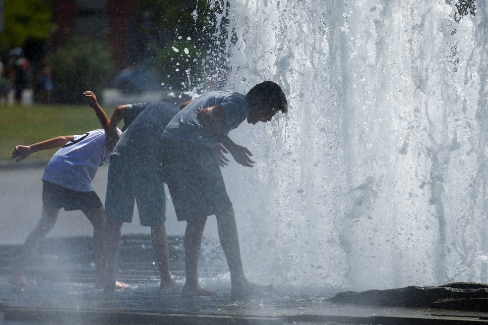 Onda de calor na Alemanha — Foto: REUTERS/Lisi Niesner