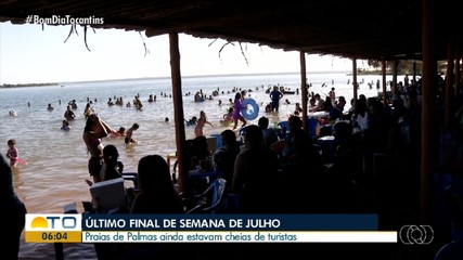 Praias da capital ficam lotadas no último fim de semana de julho