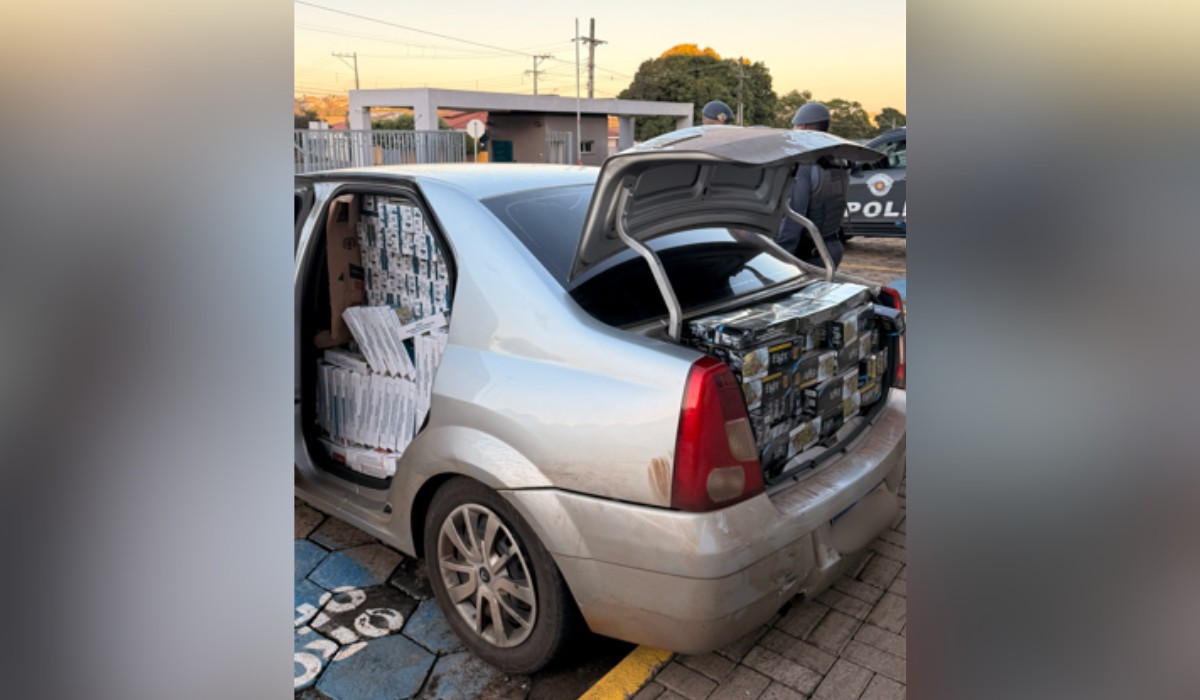Carga de 15 mil maços de cigarros contrabandeados é apreendida após perseguição em rodovia do interior de SP