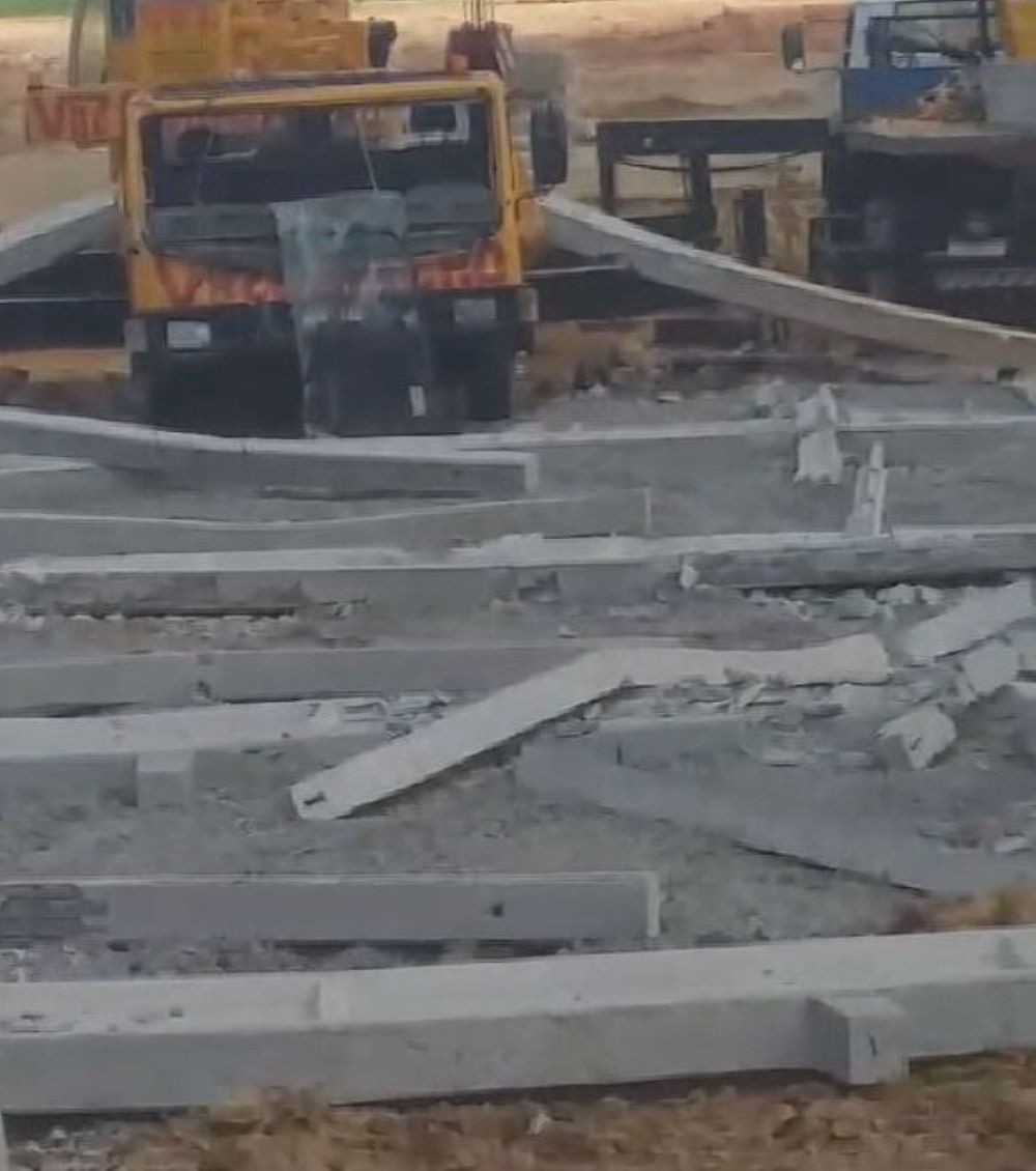 Trabalhador morre esmagado após estrutura de concreto cair em obra em galpão