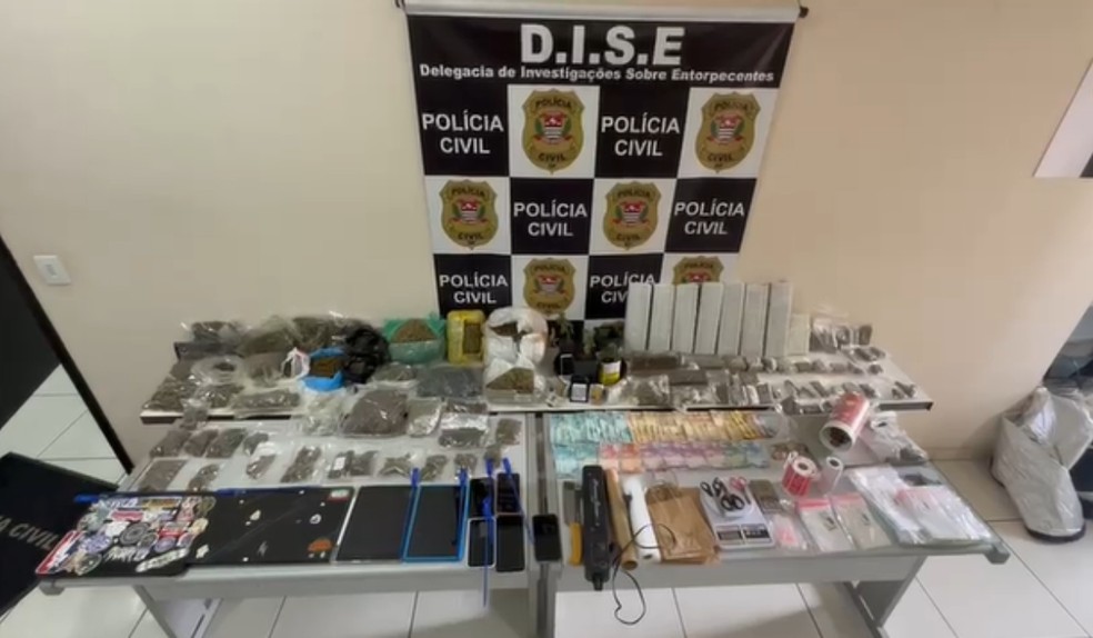 Laboratório de drogas em apartamento é desarticulado em operação da Polícia Civil em Presidente Prudente (SP) — Foto: Polícia Civil/Divulgação