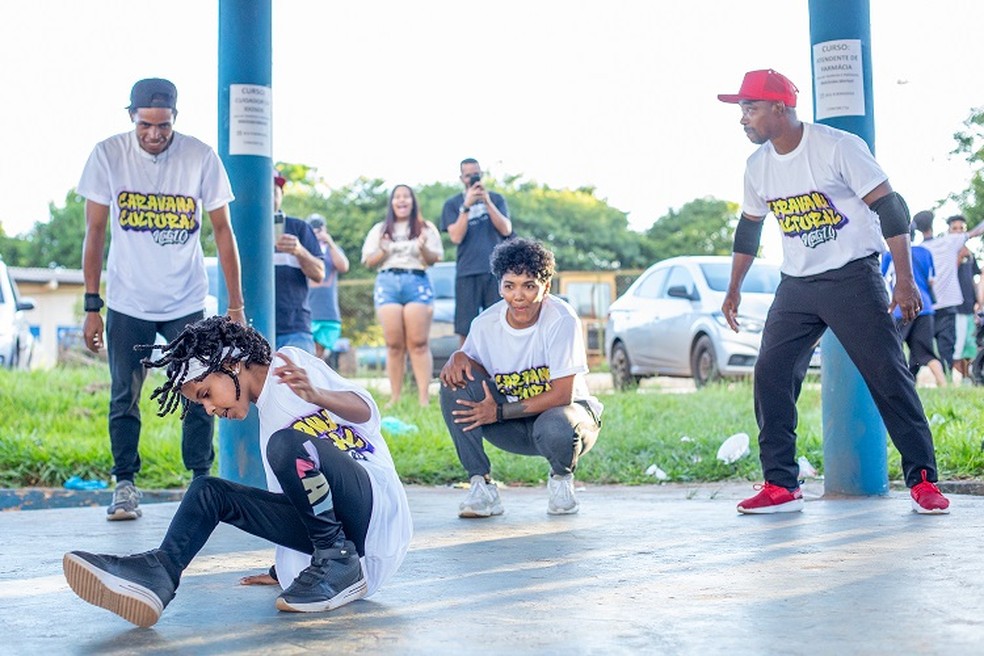 Breakdance na Caranava Cultural — Foto: Marley Medeiros