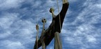 Obra Os Candangos na Praça dos Três Poderes.
