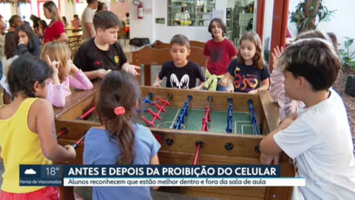 Projeto de lei a ser apresentado no Congresso quer proibir o uso de celular na escola, inclusive na hora do recreio; veja pontos 