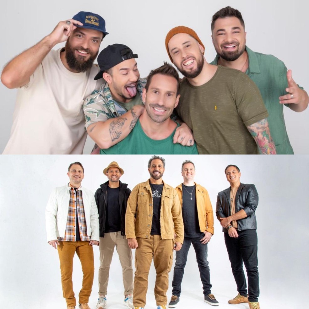 Jeito Moleque e Inimigos da HP juntos no Bothanic — Foto: Divulgação