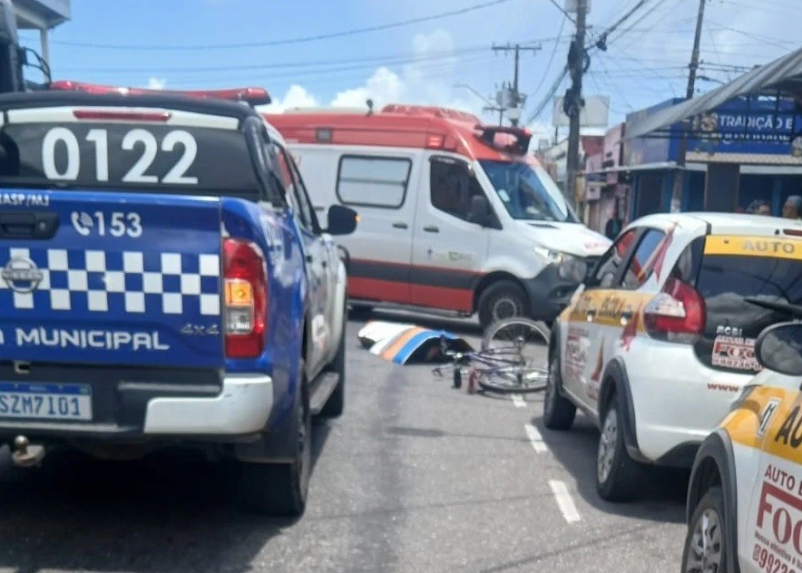 Ciclista morre após ser atropelado por ônibus na Cidade Nova, em Ananindeua