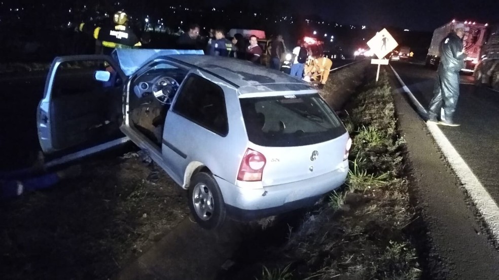 Uberaba: Na contramão, motorista morre e três ficam feridos na BR-262