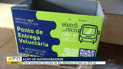 Ponto temporário de coleta de lixo eletrônico é instalado na feira da 304 Sul