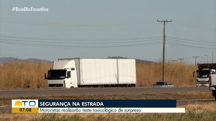 Motoristas profissionais vão realizar testes toxicológicos surpresa
