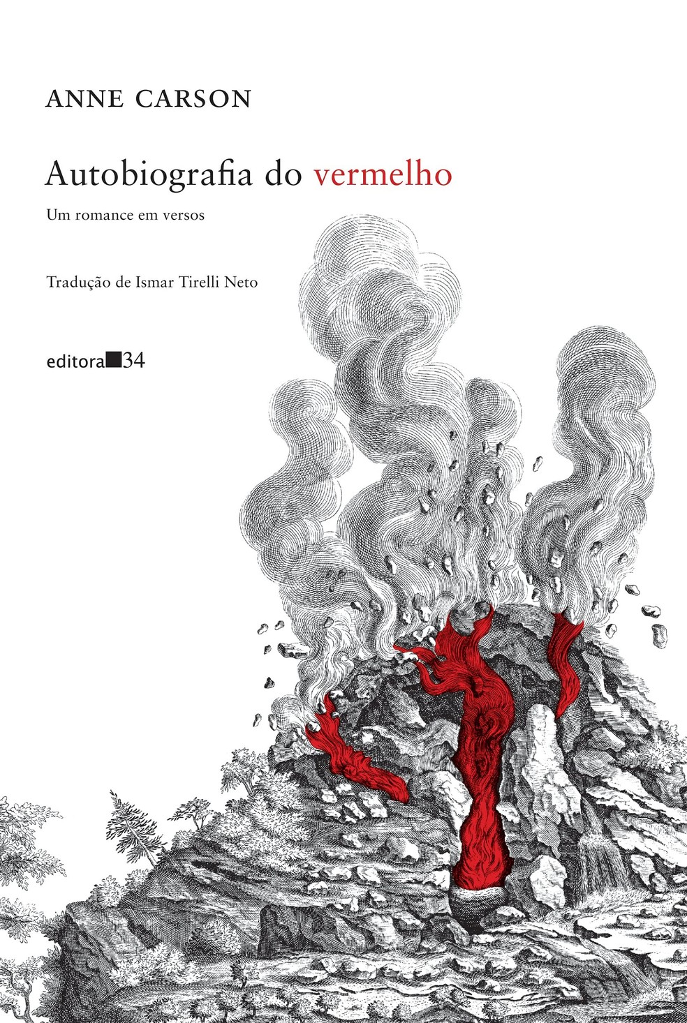 Capa de 'Autobiografia do vermelho'. — Foto: Reprodução/Editora 34
