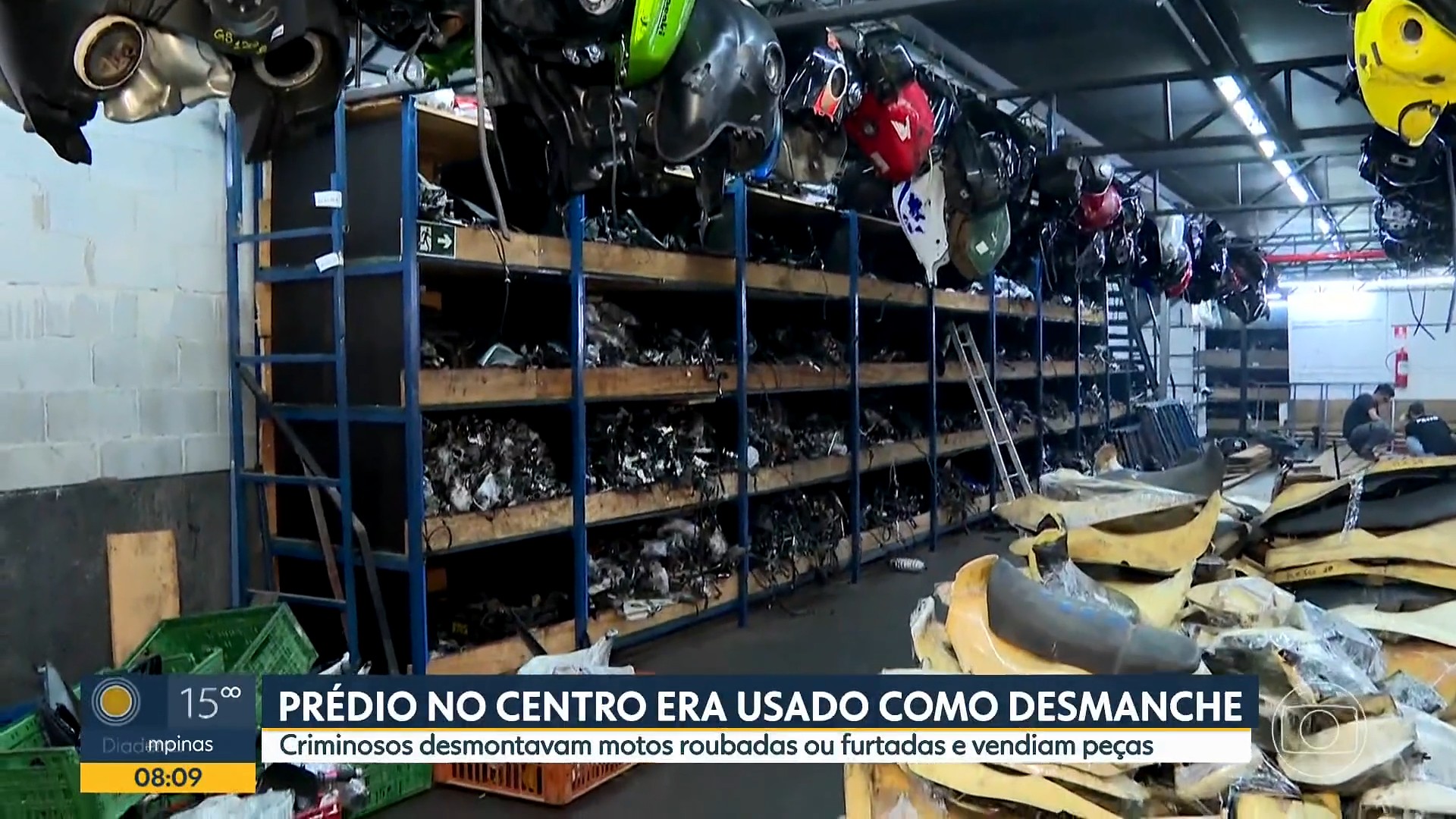 Polícia descobre prédio de 3 andares no Centro de SP usado para desmanche clandestino de motos