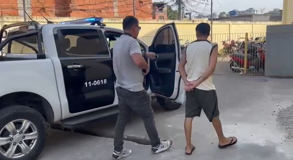 Leonan Martins foi preso pela Polícia Civil — Foto: Reprodução